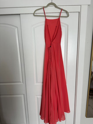 Large - Coral Formal Maxi Dress - RSV|83221