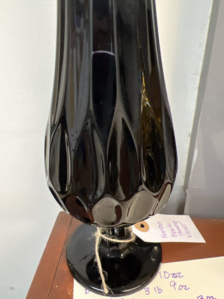 Fenton Black Swung Vase|53484