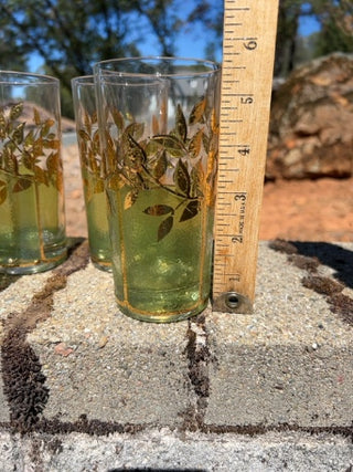 SET OF 4 vintage Culver Starlyte Highball/Tumbler Glasses