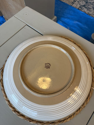 Fancrest ware TAKE pattern round platter, VINTAGE 60's