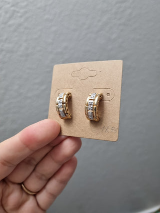 925 sterling silver Gold Plated studs|47688