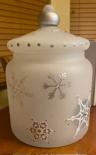 Frosted Glass Cookie Jar