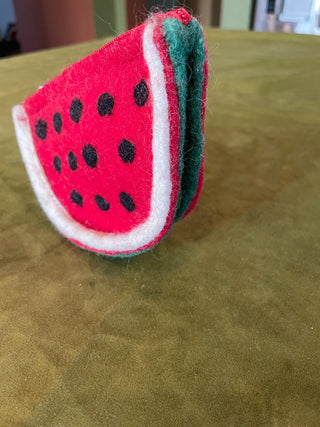 Handmade Wool Watermelon Coin Purse|49735