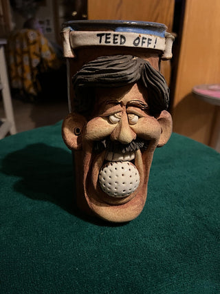 "TEED OFF" Pottery Mug RSV