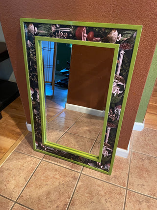 Upcycled Wall Mirror Mushroom Motif~ MTS|102359