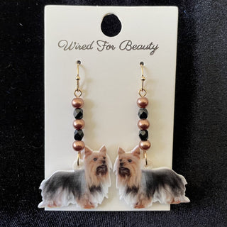 brown dog earrings RSV