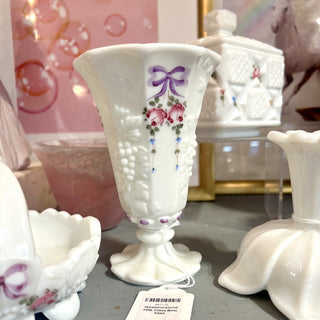 Westmoreland Milk Glass Bow Vase MTS