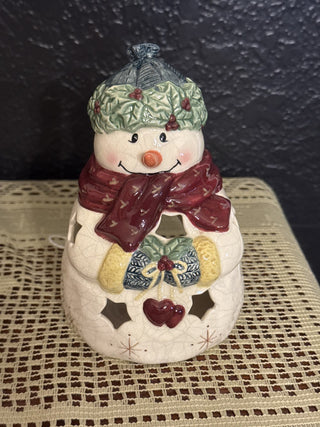 Vintage Bella Casa by Ganz Snowman Tea Light - RCD|125954
