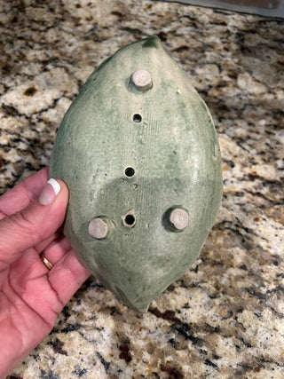 Leaf with Frog Trinket/Soap Dish    MTS|110308