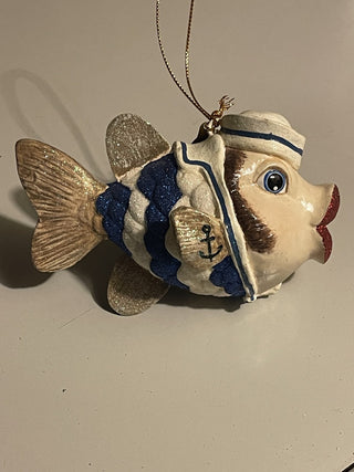 Katherine's Coll Kissing Fish Orn Sailor--SP MTS
