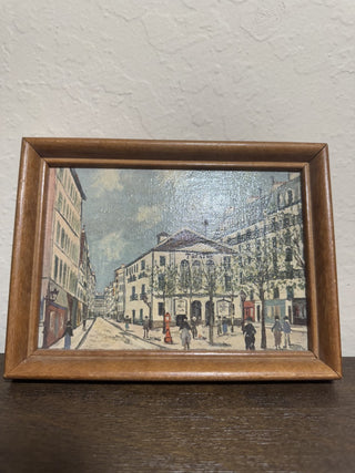 Framed Vtg Art Print - Paris Theatre MTS|87580