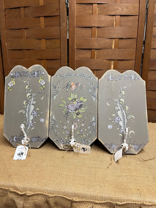 Wood Wall Hanger’s  with hooks and IOD Transfers