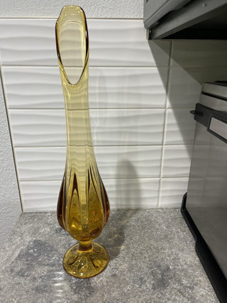 Viking Epic Swung Vase Amber RSV|66378