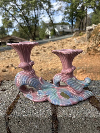 #2 VTG Royal Haeger Hickman Nautilus Dbl Candleholder GCC RSV|114031