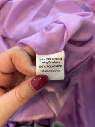 Size 20 lavender purple chiffon cocktail dress