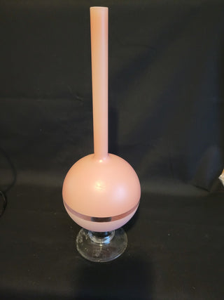 American Euro 11-3/4" Opaque Pink Swirl Art Glass Vase RCD|135804