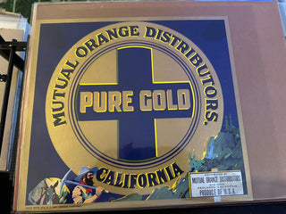 Mutual Orange Seal Authentic Citrus Farm Crate Label EC065 MTS