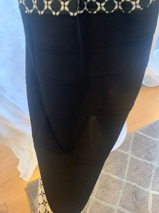 Vntg Anne Kline black/white dress|127892