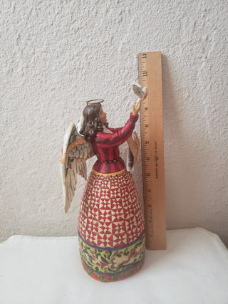 Jim Shore May Peace Fill Your Heart Angel w/Dove -lv RCD|123592