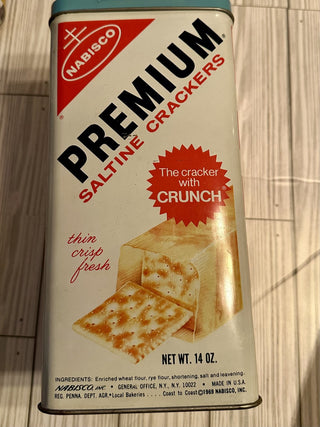 Premium Saltine Cracker Tin 1969 (Nabisco)  RCD|87115