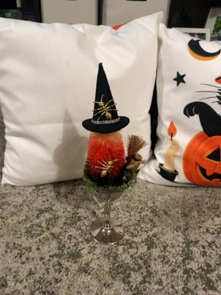 Witch Bottle Brush Tree Halloween Décor