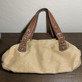 Fossil Woven Tote with Leather Handles MTS|81671