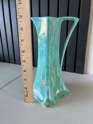 Vintage green glazed pitcher RSV