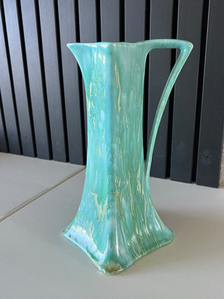 Vintage green glazed pitcher RSV