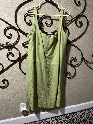 New Women's Size 20W Green Dress with Beads & Embroidery Detail RCD|119371