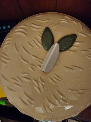 Apple Pie Recipe Plate w/Lid 2pcs RCD|147715