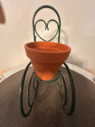 Plant Stand Metal Rocker w/pot MTS|76302