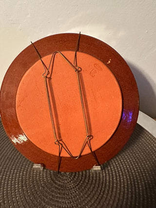 Plate Rooster 9" Terra Cotta MTS