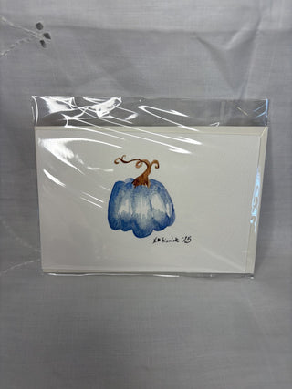 Original Pumpkin Watercolor Card 4x6 RSV