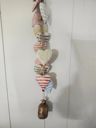 Hand carved heart chime RCD|146543