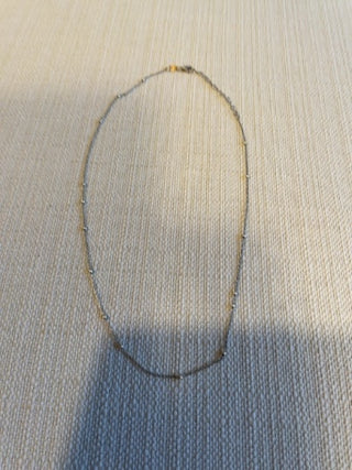 Vintage sterling silver 925 chain with silver beads