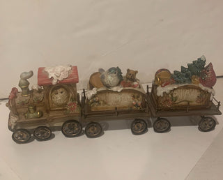 Vntg Christmas train 3 piece MTS|136135
