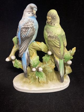 Lefton 2 Parakeet porcelain figurine RCD|68036