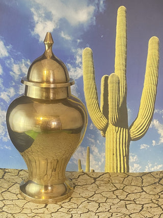 Vintage Brass Urn RCD