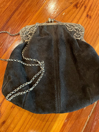 VNTG German Princess Suede Purse ~MTS|111292