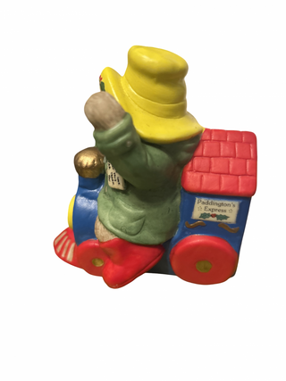 Enesco Paddingon Bear On A Train 1991-RSV