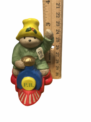 Enesco Paddingon Bear On A Train 1991-RSV