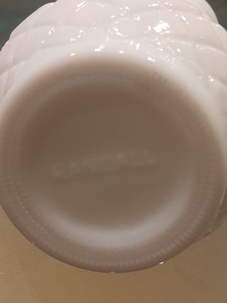 Vase- Milk Glass Diamond Pattern RSV|71634