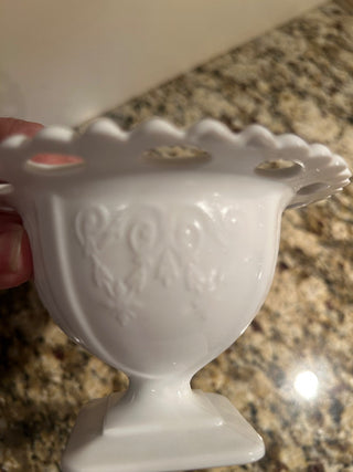 Milk Glass Pedestal Dish    MTS