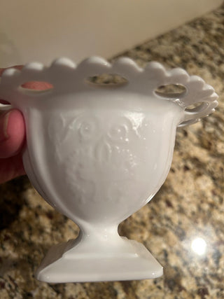 Milk Glass Pedestal Dish    MTS