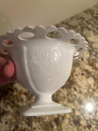Milk Glass Pedestal Dish    MTS