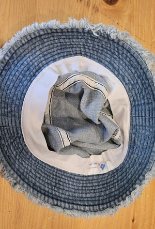 Denim with trim, bucket hat, RSV|104620