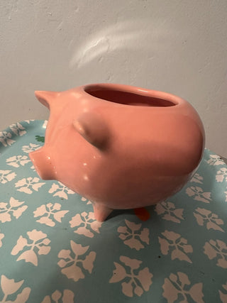 Pig Planter Pink Ceramic MTS|119984