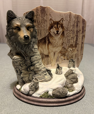 Bradford Exchange Silent Watch Wolves|73212