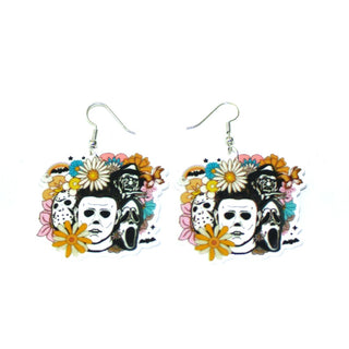 Floral horror character Earrings|53773