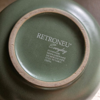 VTG Retroneu Garcia Leaf Green Stoneware Bowl (BRI) - MTS|114254